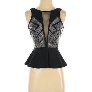 Bebe Peplum sexy top XS